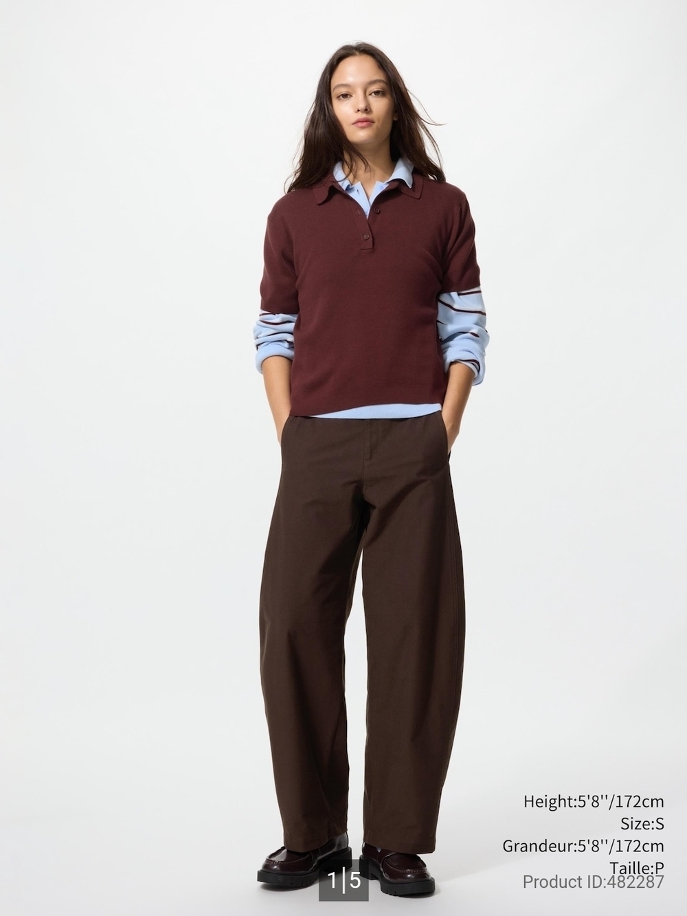 Uniqlo Brown Jersey Barrel Pant